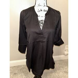 BuckHead Betties Black Gabby Shirt Womens Size S Black 3/4 Sleeve Dress